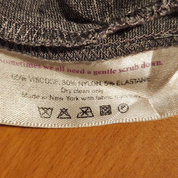 MM Lafleur (Early) Elegant Structured Grey Boatneck Top, RARE Early Item! Sz M - Picture 9 of 9